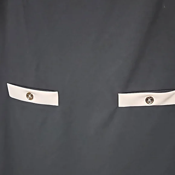 Tommy Hilfiger Black Light Pink Contrast Faux Pocket Shift Dress Size 12 - Picture 7 of 8